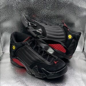(PRE-OWNED) JORDAN 14 RETRO “LAST SHOT” Sz 5.5Y (NO BOX)